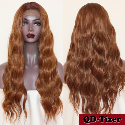 Women S Ombre Blonde Synthetic Lace Front Wigs Loose Wavy Baby