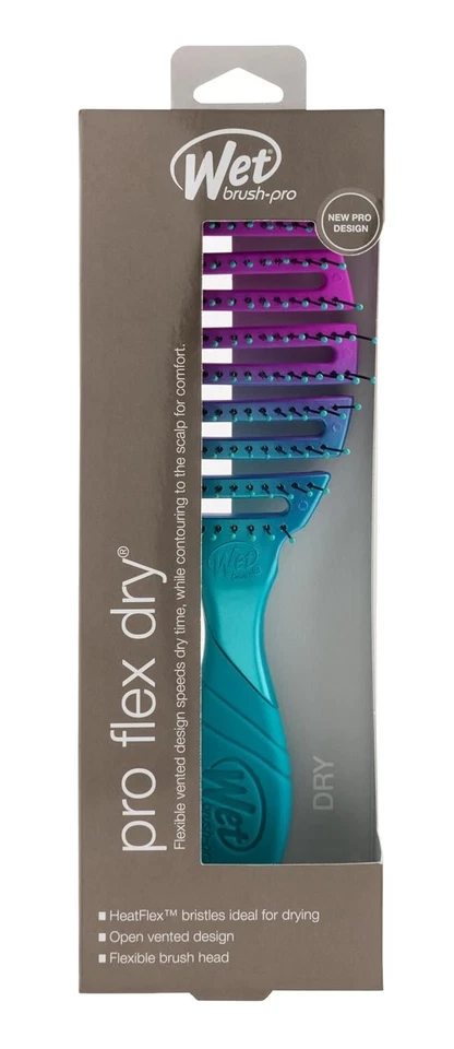 Paquete de 3 cepillos húmedos Pro Flex Dry Teal Ombre Foto 4 de 4