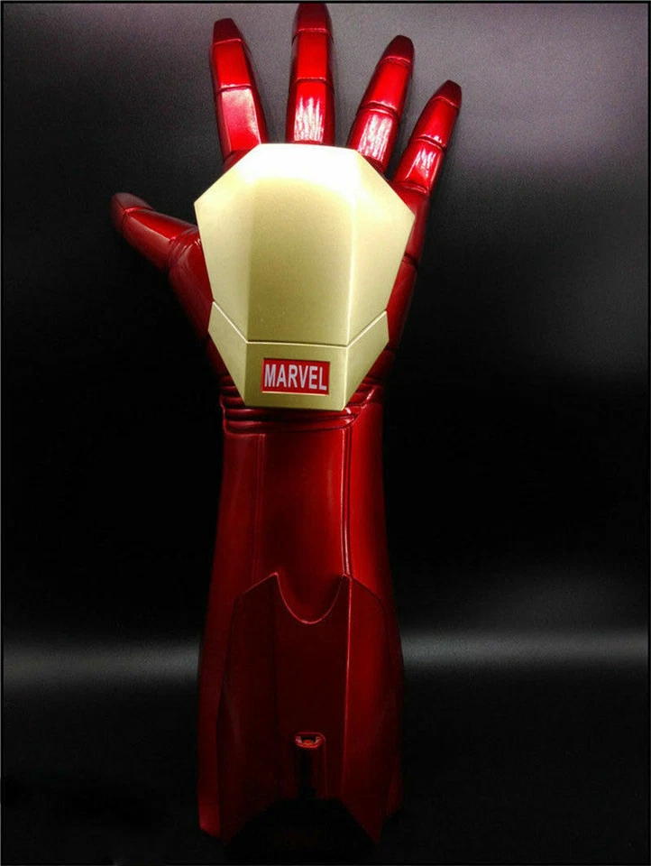 1:1 A Pair Tony Stark Gloves The Avengers Iron Man LED Light Hand Laser Props - Image 4 of 4