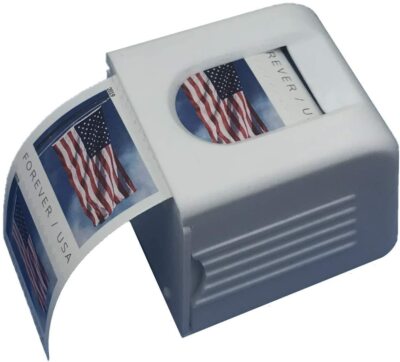 100 Roll Postage Stamp Dispenser Holder Mail Stamps Office (Stamps Not Included)