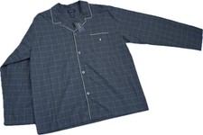NWT POLO RALPH LAUREN Plaid Sleepwear Pajama Shirt Gray Men s XLarge 100 cotton