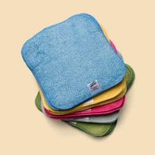 Washable PREMIUM Cloth Cotton Terry Baby Wipes - RAINBOW or GREY Pack
