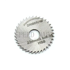 22mm Diameter Circular Saw HSS Rotary Blades Tool Cutting Discs Mandrel Cutoff