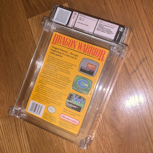New NES Dragon Warrior 1989 Factory Sealed WATA 7.0 H-Seam Graded Nintendo Game - Picture 2 of 4
