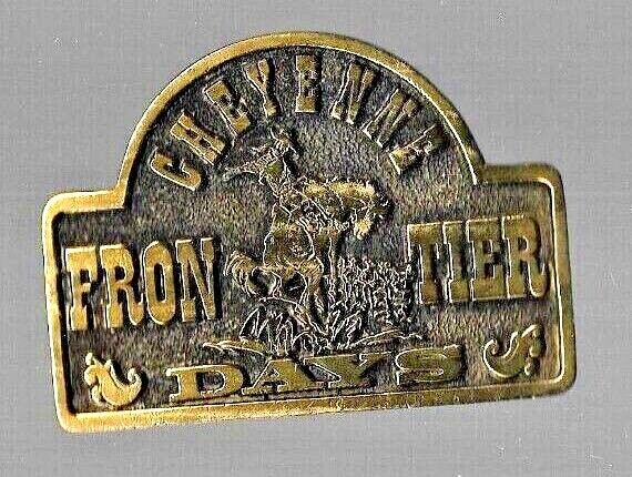 Cheyenne Frontier Days Brass Belt Buckle by Adezy of Denver  display picture 2