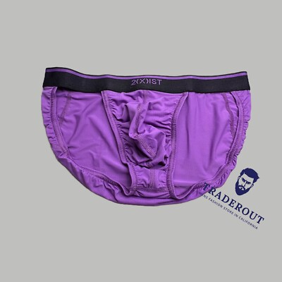 2(X)ist 2xist men Purple speed dri lightning sport brief underwear size S