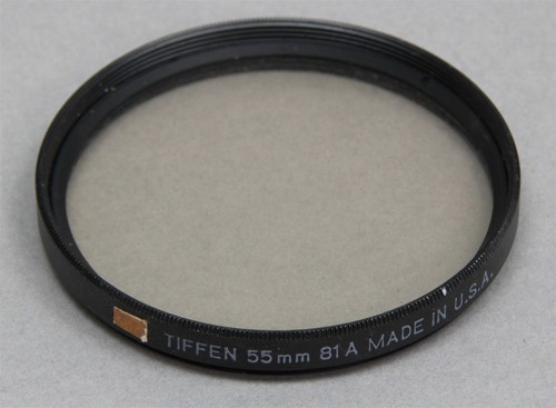 55mm Screw-In Filter TIFFEN Wratten 81A Color Correction Made in USA