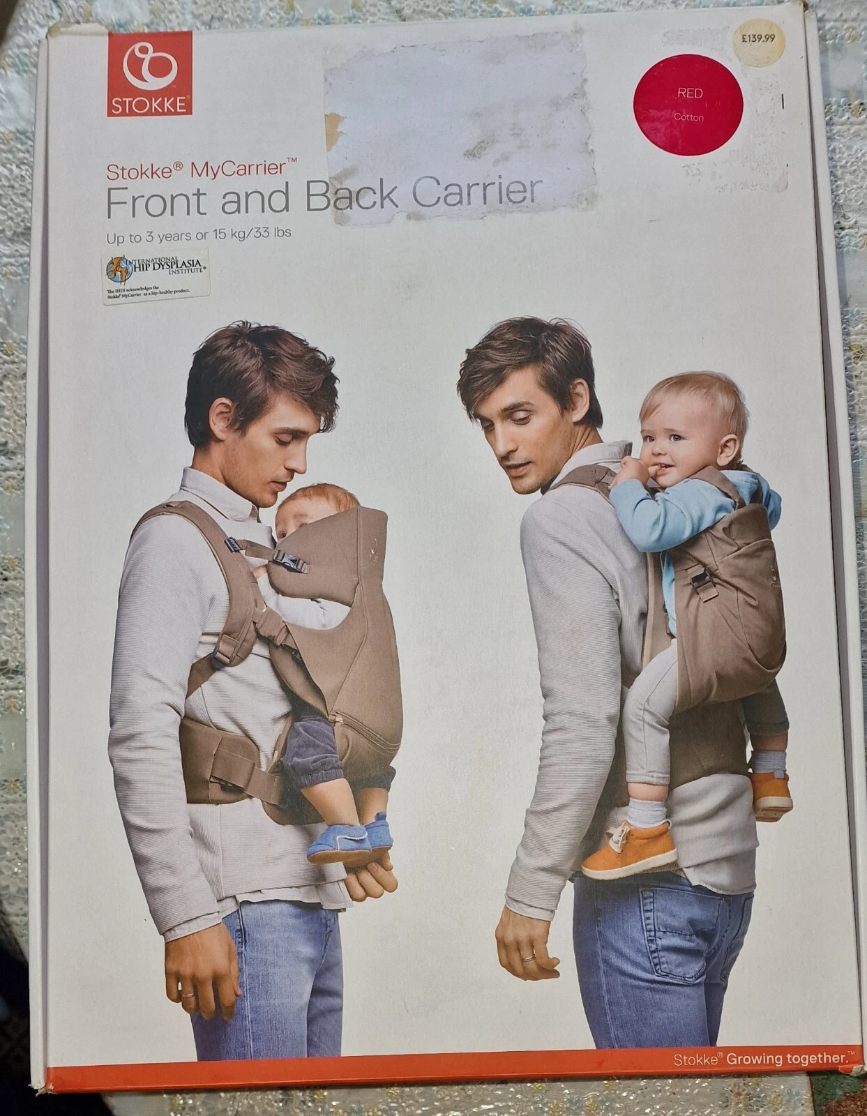 Stokke Front And Back Carrier, upto 3 years, 15kg/33lbs
