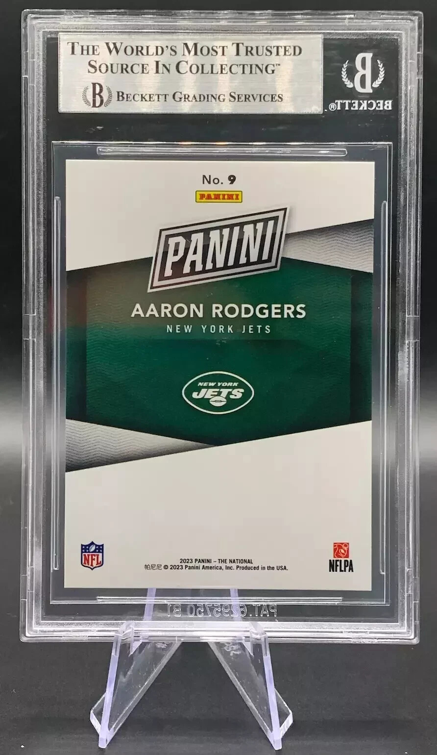 2023 Aaron Rodgers /99 Panini The National Convention Red 9 BGS 7 New