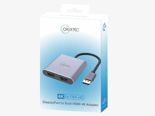 Cruxtec DisplayPort to Dual HDMI 4K adapter - Picture 2 of 2