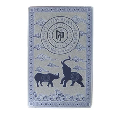 Feng Shui Blue Rhino Elephant Anti Burglary Talisman Card