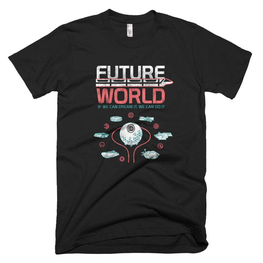 EPCOT Center Future World Map T-Shirt 1982 Vintage