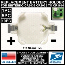 Game Boy/Color/Advance CR2032 CR2025 to CR1616 Tab Battery Holder GB/GBC/GBA