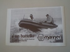 advertising Pubblicità 1985 BATTELLO GOMMONE MARINER - RAVENNA