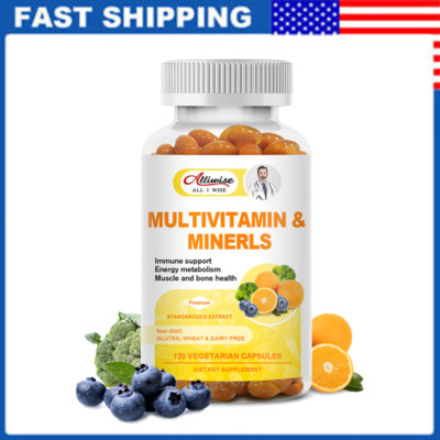 MultiVitamin 120 Capsules Women & Men Multivitamin Multimineral Daily Supplement