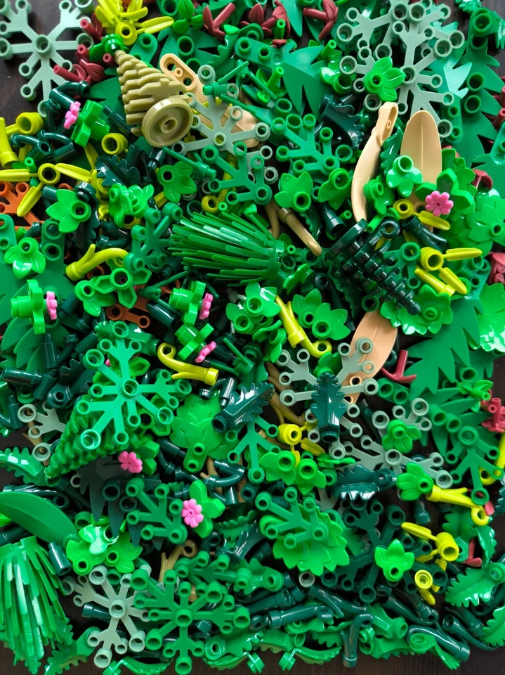LEGO Pflanzen Mix, 25x Bäume, Blätter, Grünzeug - Bild 2 von 2