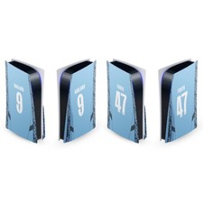 MAN CITY FC 24/25 PLAYERS HOME KIT VINYL SKIN FOR SONY PS5 DISC EDITION CONSOLE