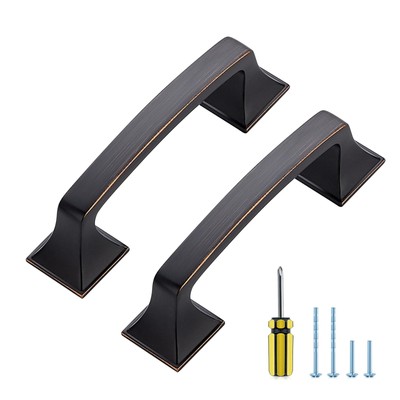 25Pack Kitchen Cabinet Handles 3Inch Hole Center Oil Rubbed Bronze Cabinet Pulls