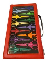Decorative Craft Edge Scissors with Carrying Case set of 12