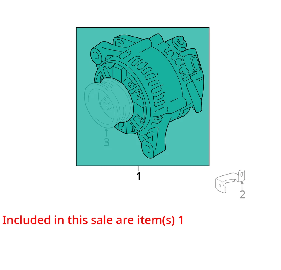 Alternator Fits 17-22 HIGHLANDER 2056568 - Image 3 of 4