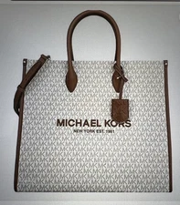 Michael Kors Mirella Women's Tote Bag Large - Vanilla