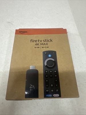 New Amazon Fire TV Stick 4K MAX Ultra HD HDR Streaming Media Player Wi-Fi 6E 16G