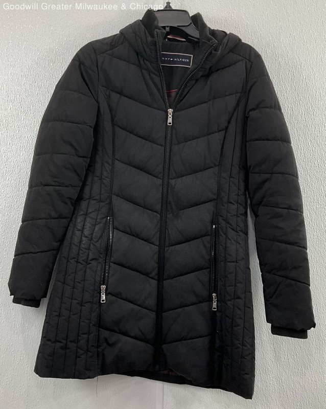 Tommy Hilfiger Black Quilted Jacket Women's Size XS