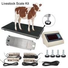 Livestock Scale Kit Cattle Hogs Sheep Goats Pigs Squeeze Chutes Stainless head