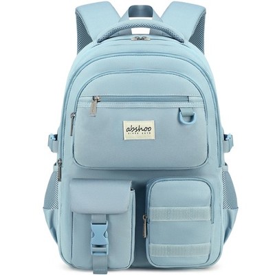 Large Heavy Duty Backpack For School College Bookbag Casual Multi Pocket Trav...