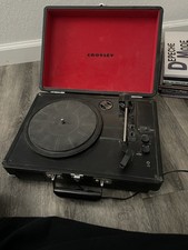 Crosley Red and Black Record Player with Bluetooth used