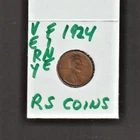 1924    VERY FINE   LINCOLN CENT   VERY FINE  1924  /  RS COINS #40H  FREE SHIP