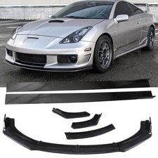 Front Bumper Lip Spoiler Splitter Carbon Fiber For Toyota Celica 2000-2005 Side Front Bumper Lip Spoiler Splitter Carbon Fiber For Toyota Celica 2000-2005 Side