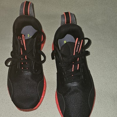 Reebok Zig Dynamica H02293 Black Neon Cherry Mesh Lace Up Men's Athletic Sneaker