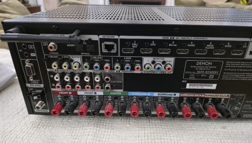 DENON AVR-X2400H 185W 4K AV RECEIVER IN Command 7.2 Ch. 95W 4K AV Receiver HEOS - Picture 12 of 21