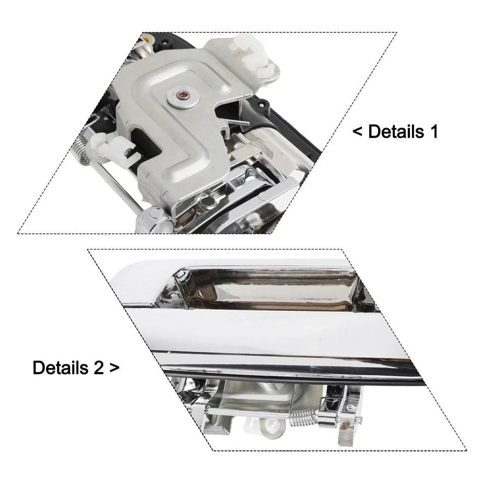 High Performance Chrome Rear Tailgate Handle Compatible with For Isuzu - Image 2 of 4