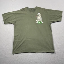 Vintage Shirt Mens XL Henley Green 1997 Mini URCA Duffers Classic Golf 90s