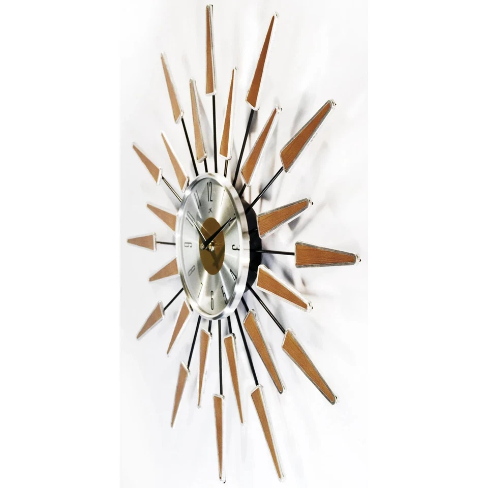 Satellite Starburst Mid-Century Modern Large 23 inch Wall Silver/Multicolor 23 x - Image 4 of 4