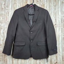 Tommy Hilfiger Blazer Jacket Boys 12 Black Suit Formal Wedding Coat Kids NEW