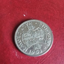 1951 Proof George VI, Half Crown, been in circulation, see images.