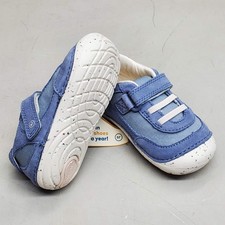 STRIDE RITE SM Sprout Sneaker Shoes Toddler SZ 4W Blue BB033002
