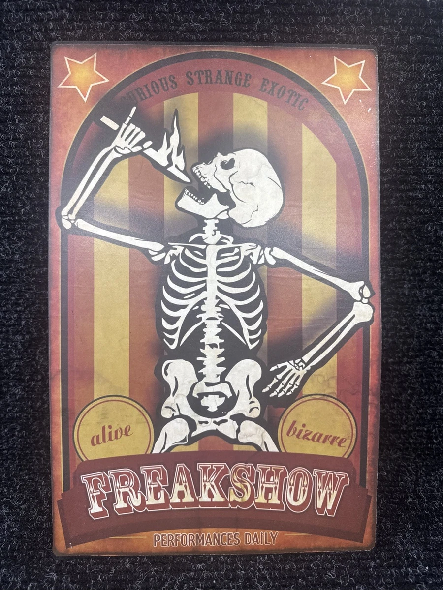 Vintage Style Circus Freakshow Blechschild