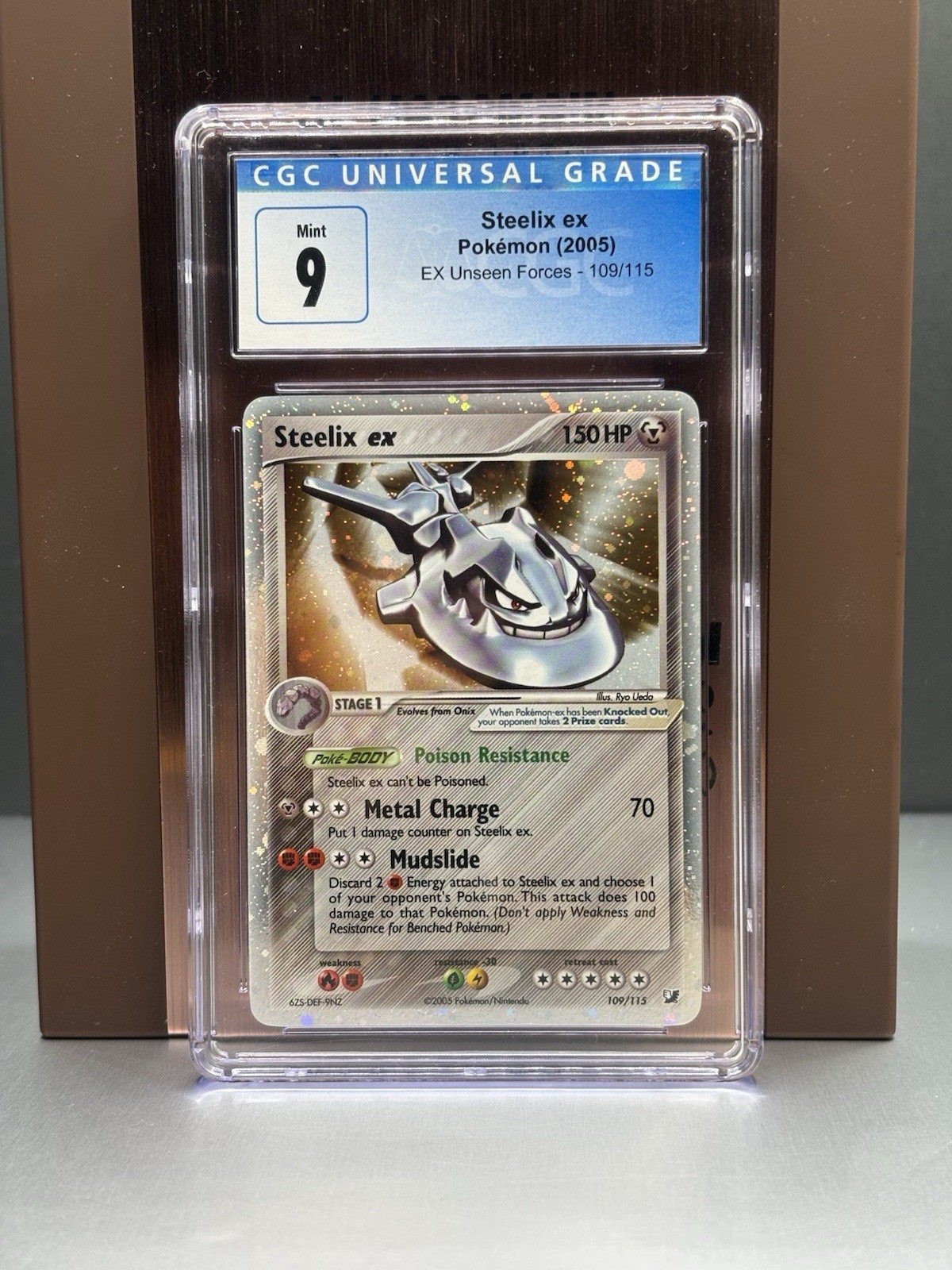 Pokemon ~ EX Unseen Forces ~ Steelix ex ~ CGC 9 ~ Mint ~ #109