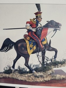 Poste Militaire/Diorama Dragons 1810/90mm no 54mm Le Cimier Metal
