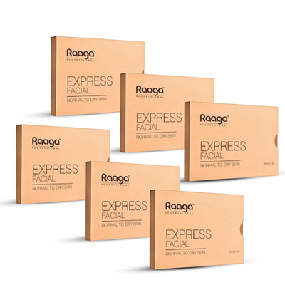 Express Single Use Facial Kit | for Dry, Dull Skin | 6-Step Skincare Set at Home