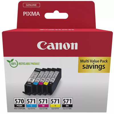 5x Canon PGI-570 & CLI-571 Original Canon Tintenpatronen *WÄHLEN SIE IHR MODELL*