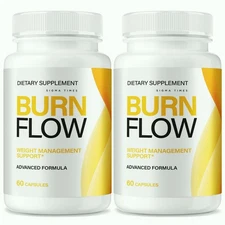 (2Pack) BurnFlow Capsules for Weight loss, Burn Flow Pills Fat-Burner Formula