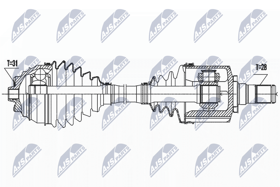 Fits NTY NPW-BM-186 drive shaft - Image 4