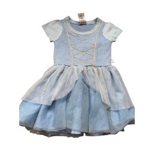 Disney Princess Cinderella Blue Knit Tutu Dress 2T - Lace-Up Corset, Tulle Skirt