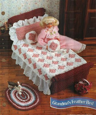 NEW GRANDMA'S FEATHER BED FASHION DOLL ANNIE'S CROCHET PATTERN INSTRUCTIONS