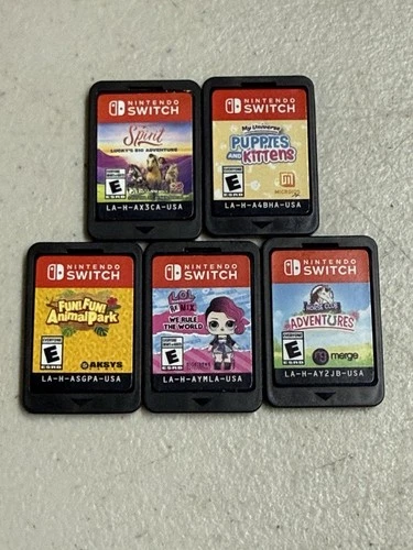 New ListingLot of 5 Nintendo Switch Games LOL Spirit Horse Club Puppies Kittens Animal Park